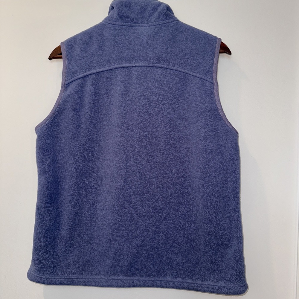 LL Bean Fleece Vest Women's Medium Reg‎ Purple Outdoors Hiking Layering EUC - Picture 11 of 11